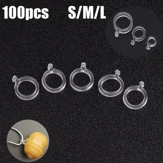 100pcs/pack Baitbands For carp coarse fishing tackle White bait band pellet bait bands Fishing Accessories