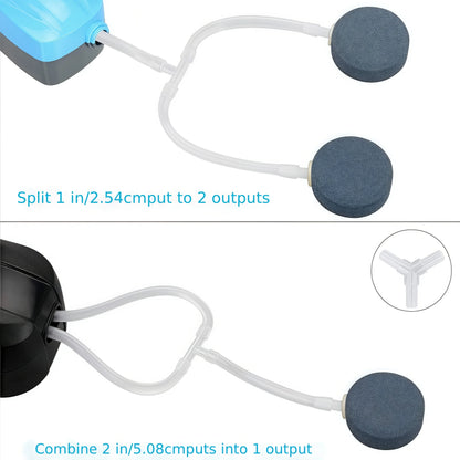 40/20 Pieces Aquarium Air Pump Connector Kit - Durable Plastic Airline Connectors, 4 Unique Designs for Fish Tank Oxygen Distrib