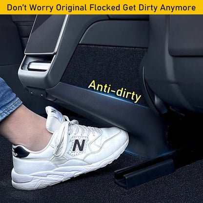 Rear Center Console Anti-Kick Pad for Tesla Model Y Juniper Model 3 2025 2026 Rear Exhaust Protector Scratch-Proof Accessories