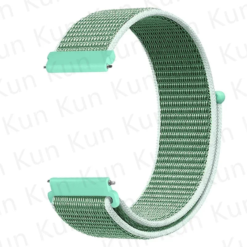 20mm 22mm Band For Samsung Galaxy Watch 6/5/4/5pro/4/6 Classic/active 2 Nylon loop sport bracelet huawei watch GT 4-2-2e-3 Strap
