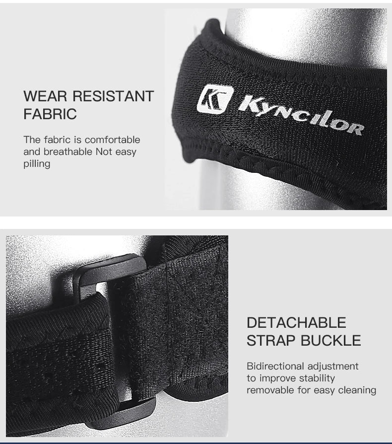 1PC Patella Kneecap Band Adjustable Silica Gel Knee Tendon Strap Protector Knee Pad Running Sports Cycling Gym Knee Support