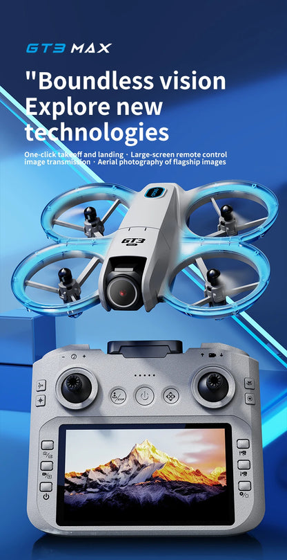 New GT3 Drone 8K HD Remote Control Headless Mode Helicopter 360° Flip FPV 5G WIFI Quadcopter Toys Mini Drone Fors Kid Toy Gifts
