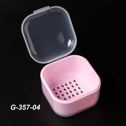 Portable Alcohol Disinfection Filter Cleaning Box Nail Art Drill Bits Grinding Head Disinfection Box Manicure Sterilization Tool