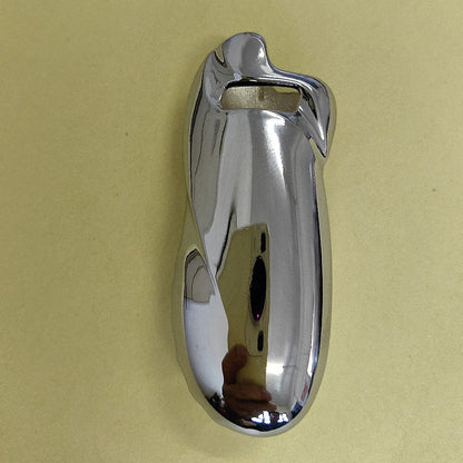 Clearance_Shiny Zinc Alloy Chromed Metal Shell For Small Bic Lighter J5 J25 No Lighter_Continuous updates