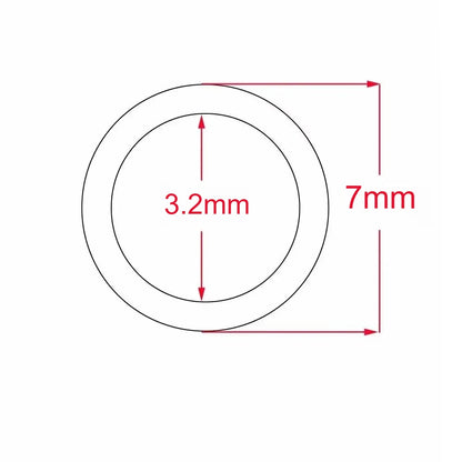 50pcs Rubber O Rings Black for Fishing Bite Alarms, Rod Pods, Bars Fishing Accessories