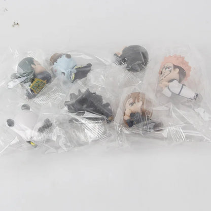 7pcs/set Jujutsu Kaisen Satoru Gojo Itadori Yuji Megumi Kugisaki Sukuna Geto Suguru Anime Figure Toys Cute Doll Collection Model