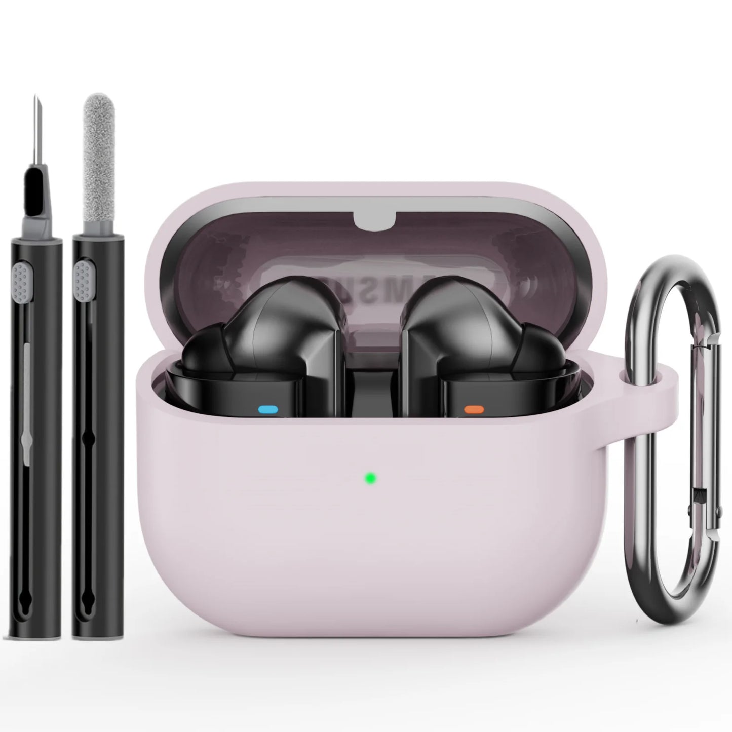 for samsung buds 3/galaxy buds3 pro case with cleaning kit silicone protective cover for galaxy buds 3 buzz 3Pro with keychain