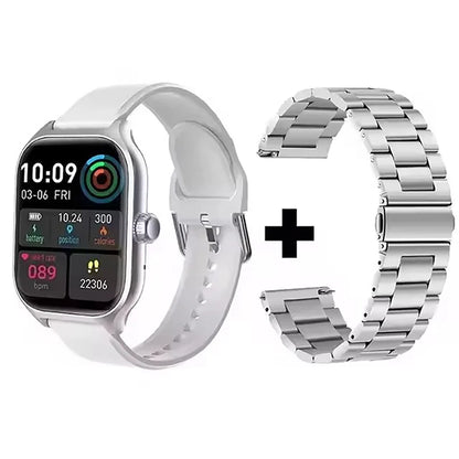 Smart Watch Men 2.01 Inch AMOLED Screen Waterproof Multiple Sport Mode Fitness HD Bluetooth Calls Smartwatch Men Women Bracelet