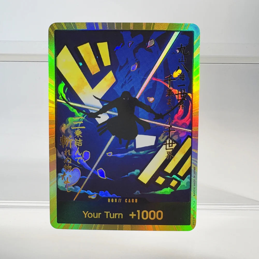 1PCS/30Pcs One Piece TCG GOLD DON!! Anime Collection Cards PRB-01 Foil English SUPER PARALLEL FOIL NM Refraction The Gift