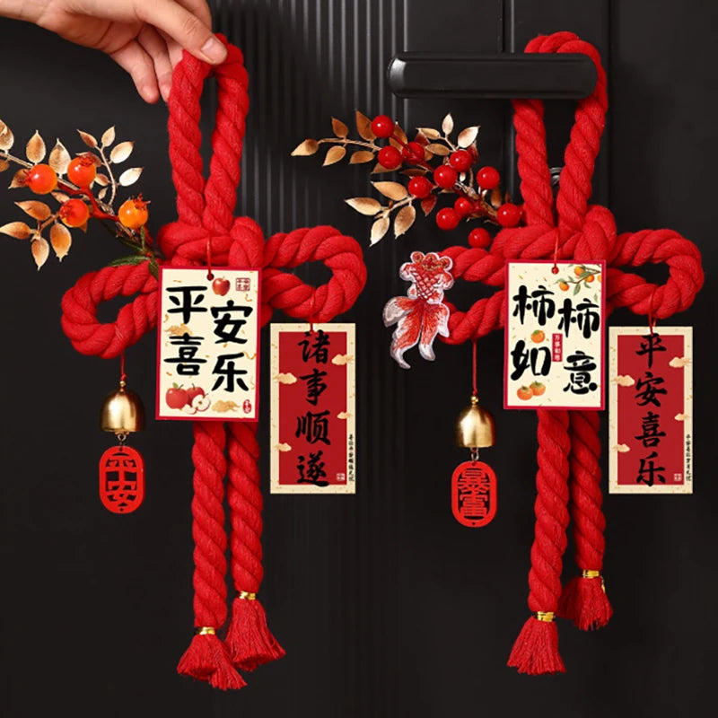 Chinese Knot Ornaments, Spring Festival Atmosphere Decorations 2026 Year Of The Horse New Year Decorations, Front Door Hangings