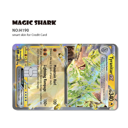Charizard Gyarados Venusaur Blastoise Mewtwo Squirtle Snorlax Holographic Laser Credit Debit Card Film Skin Sticker