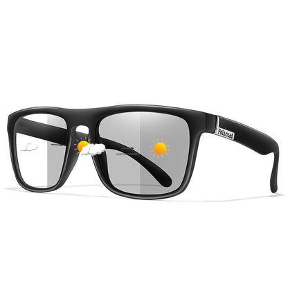 Fashion Polarized Color Changing Cycling Sunglasses Men Night Vision Car Driving Sunglass Dirt Bike Motorcycle  Glasses