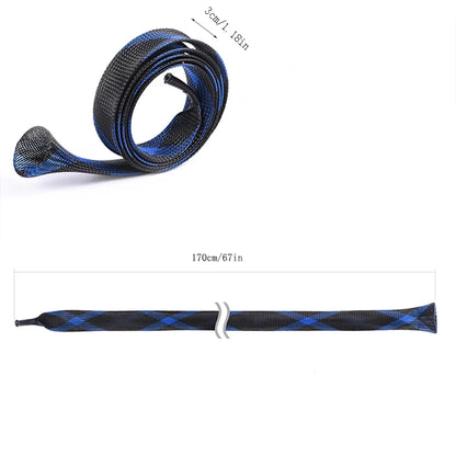 Fishing Rod Sock Fishing Rod Cover Fishing Rod Braided Net Protector Fishing Tool For Spinning Rods, Casting Rods, Ice Rods