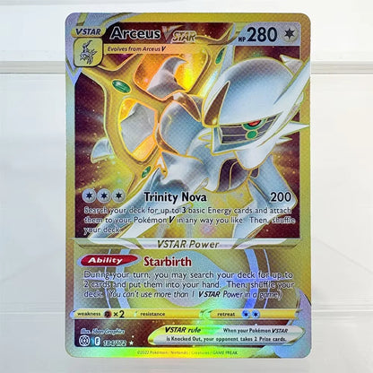 PKM Holo Proxy Cards Blaziken Vmax Aerodactyl Vstar Arceus Beedrill Mew Foil Cards PTCG PROXY The Best Gift for Collectors