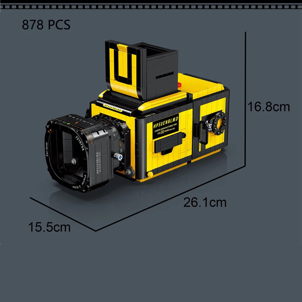 Classic Digital Camera Model Mini Brick Toys for Boys Adult Assembly Design Block Kits Classical Collection Projector Party Gift