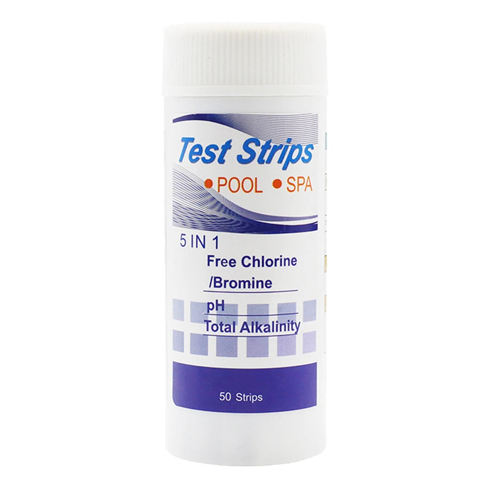 50/100pcs 3/5/6/7 in 1 Swimming Pool PH Test Strips SPA Swimming Pool Water Tester Paper Hardness Tool for Chlorine Bromine