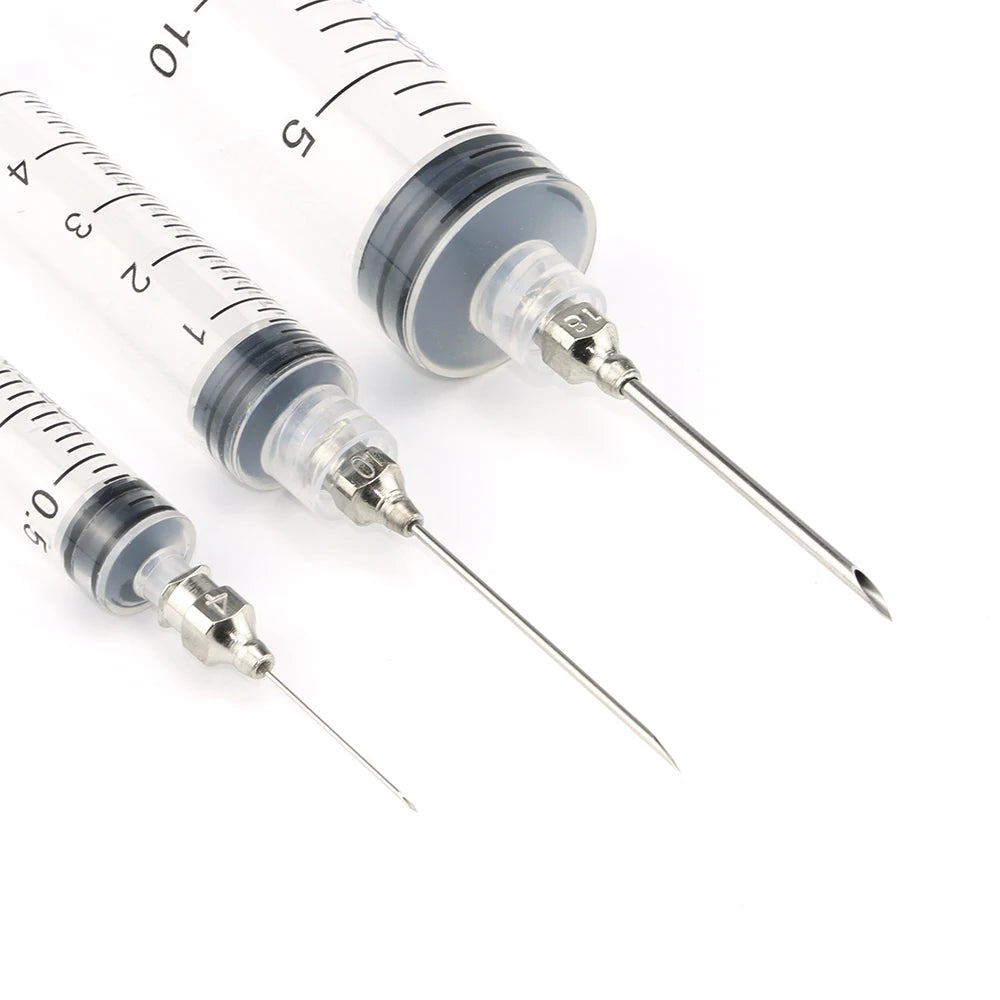 10pcs Stainless steel veterinary needles Syringe Dispensing Needle For Farm,Fluid Supplement,Livestock, Poultry,Glue Dispensing
