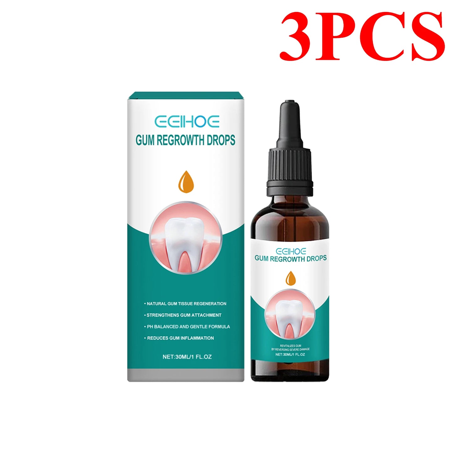 Gingival repair drops Quickly Repair of Cavities Caries Teeth Whiten Remove Yellow Plaque Stains Relieve Gums Decay Toothpaste