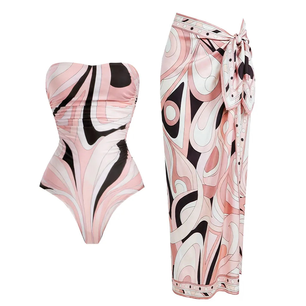 Sexy Women 2Pcs Halter Bikini Swimsuits Female Push Up Swimwear Micro Bikinis Bathingsuit Swim Suit Beachwear Printed Biquini