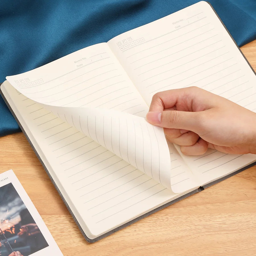 A5 Soft Leather Notebook, 120 Pages, Office Stationery, Waterproof Cover, Comfortable Touch, Hot Selling