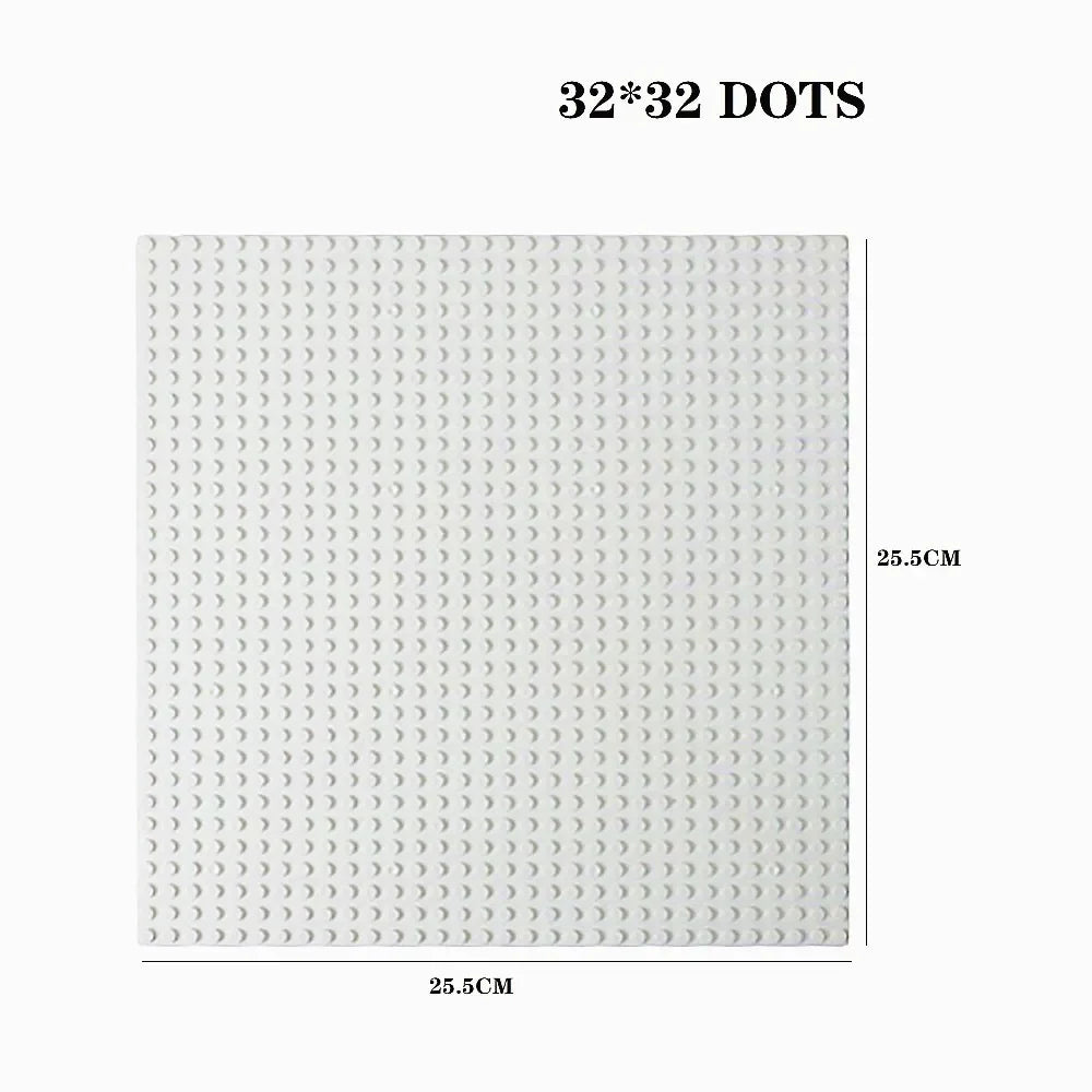 32x32x16x16 Dots Classic Base Plates MOC DIY Plastic Bricks Baseplates City Dimensions Building Blocks Figures Construction Toys