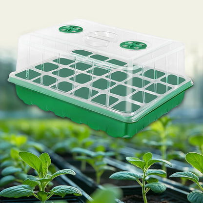 12/24/48 Holes Flower Vegetable Seedling Pots Seedling Tray Garden Pots Durable Seed Germination Plant Flower Pots Grow Box