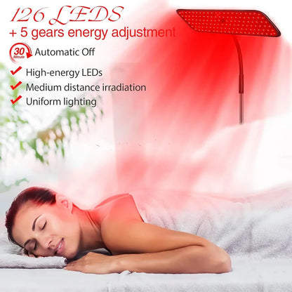 126Pcs LED Red Light Healthcare Lamp For Full Body Face Near Infrared Light Sauna For Joint Muscle Relieve Beauty Health Gadget