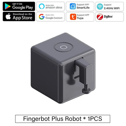 Tuya Zigbee / Bluetooth Fingerbot Plus Robot Button Pusher Switch Bot Smart Home Work With Alexa Google Home Smart Life App