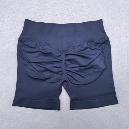 Shorts Women Seamless Yoga Shorts Scrunch Bum Gym Shorts Workout Low Waist Short Leggings Booty Stretch Running Shorts