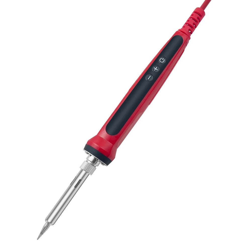 80W Soldering iron kit adjustable temperature LCD solder welding tools Ceramic heater soldering tips Tweezers soldering wire