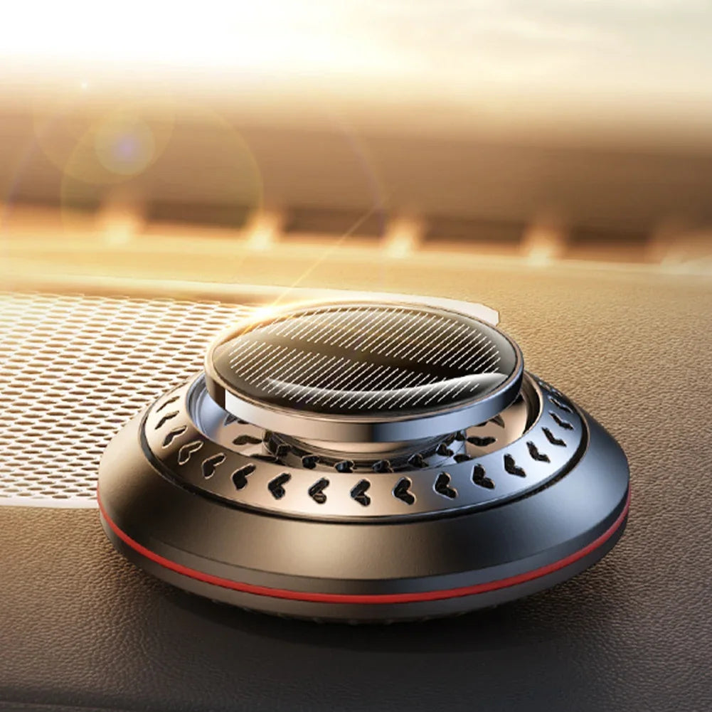 Solar Car Aromatherapy Essential Oil Levitation Automatic Rotation Fragrance Ornament Air Freshener Car Interior Decorations