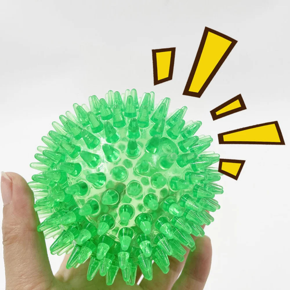Bite Resistant Pet Chew Ball Toys for Small Large Dogs Elastic Buoyant Squeaky Puppy Big Dog Toy Border Shepherd Collie Supplies