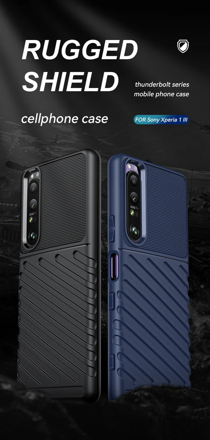 Luxury Shockproof Silicone Phone Case for Sony Xperia 1 III - Soft TPU Protective Cover