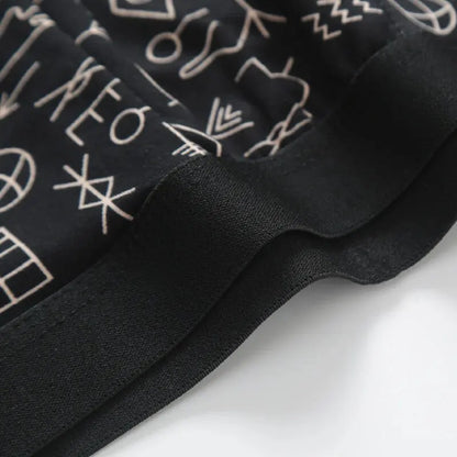 4 Pieces European and American Size MEN'S FASHION Printed Boxer Underwear Comfortable Swimming Trunks Oversized Underwear Shorts
