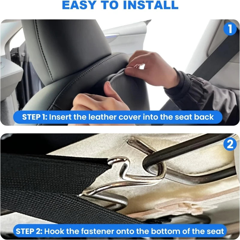 Car Seat Anti Kick Pad For Tesla Model Y Juniper Leather Full Surround Seat Back Anti Scratch Protector Car Interior Accessories