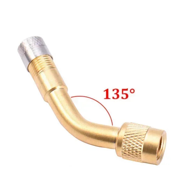 45 90 135 Degree Angle Bent Valve Adaptor Tyre Tube Valve Extension Adapter for Motorcycle Truck Car Moto Bike