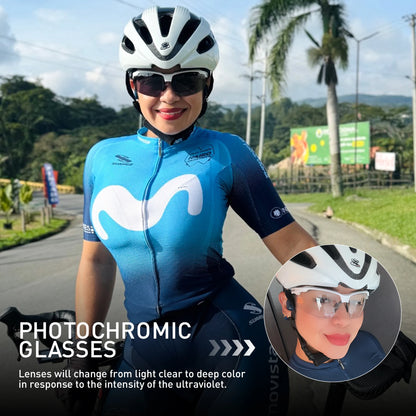 SCVCN Photochromic Sunglasses Cycling Glasses Bike Mountain Bicycle Hiking Golf UV400 Sports Glasses for Men Women Baseball
