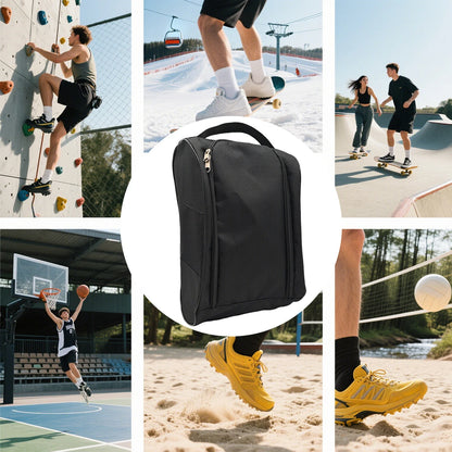 Portable Golf Shoe Bag Oxford Cloth Shoe Carrier Bags Breathable Lightweight Golf Handbag Dustproof Football Tennis Shoe Bag