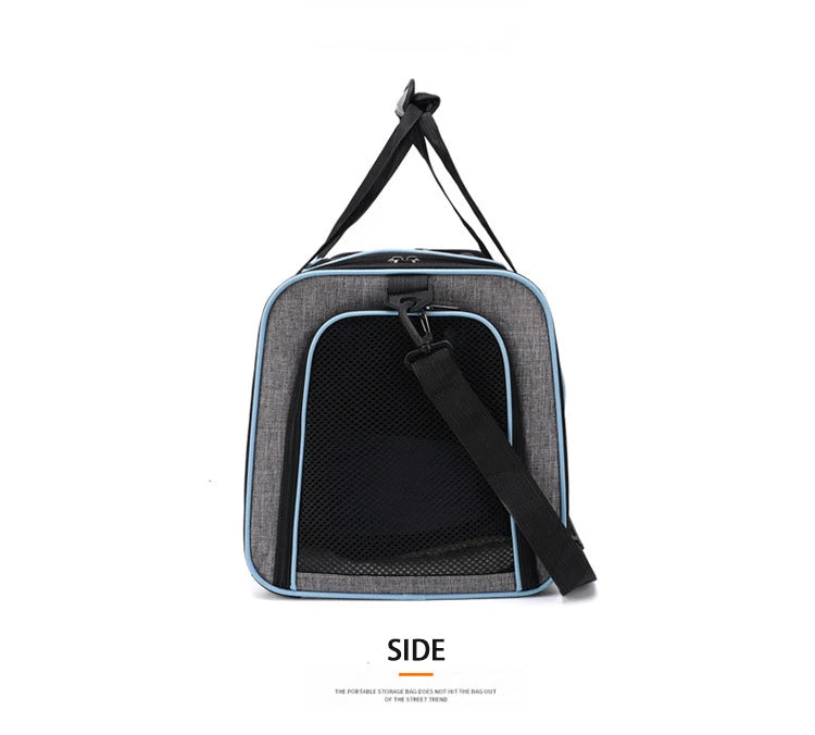Pet Carrier Bag Foldable Small Dog Charter Carrying Cat Out Bag Expansion Pet Bag Mesh Breathable Expansion Foldable Handheld C