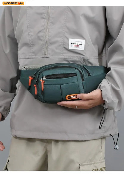HOMEFISH Mobile Waist Bag For Men And Women Multifunctional Large Capacity Anti Splash Business Wear-resistant Construction Site