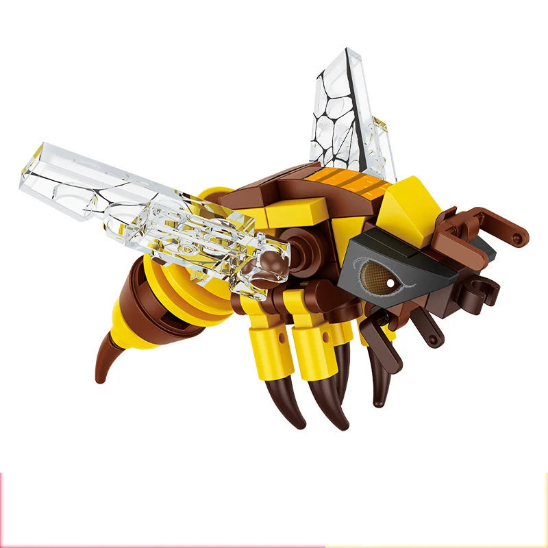  Moc Insect Animal Model Bee Ant Butterfly Cricket Grasshopper whale Set Building Blocks Diy Puzzle Assemble Toys Boy Kid Gift