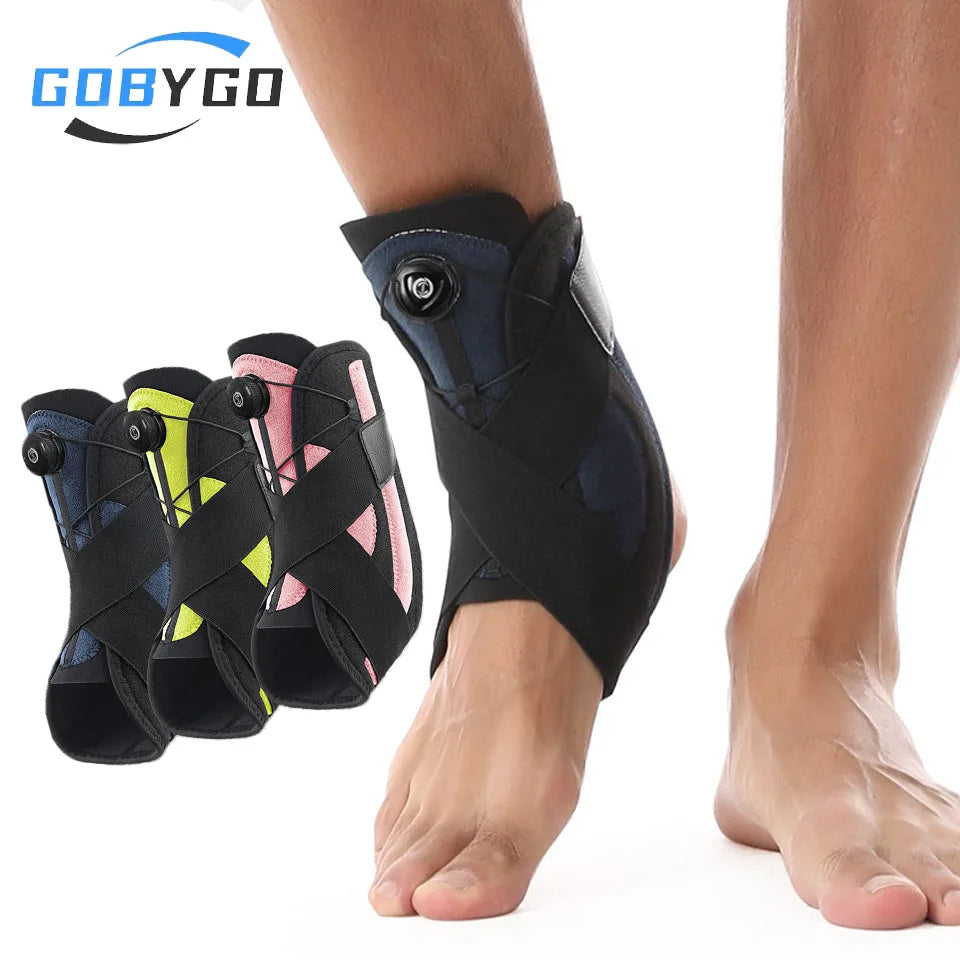 GOBYGO 1Pcs Sport Ankle Protectors Sprain Recovery Joint Protectors Pressurized Support Fixed Rehabilitation Men Women Unisex
