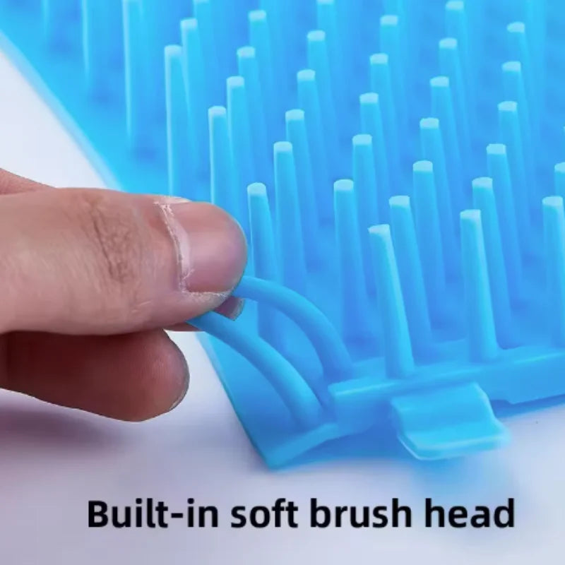 Pet Paw Cleaner Soft Silicone Foot Cleaning Brush Portable Pet Dogs Towel Foot Washer Cleaning Bucket Clean Brush Supplies