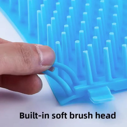 Pet Paw Cleaner Soft Silicone Foot Cleaning Brush Portable Pet Dogs Towel Foot Washer Cleaning Bucket Clean Brush Supplies