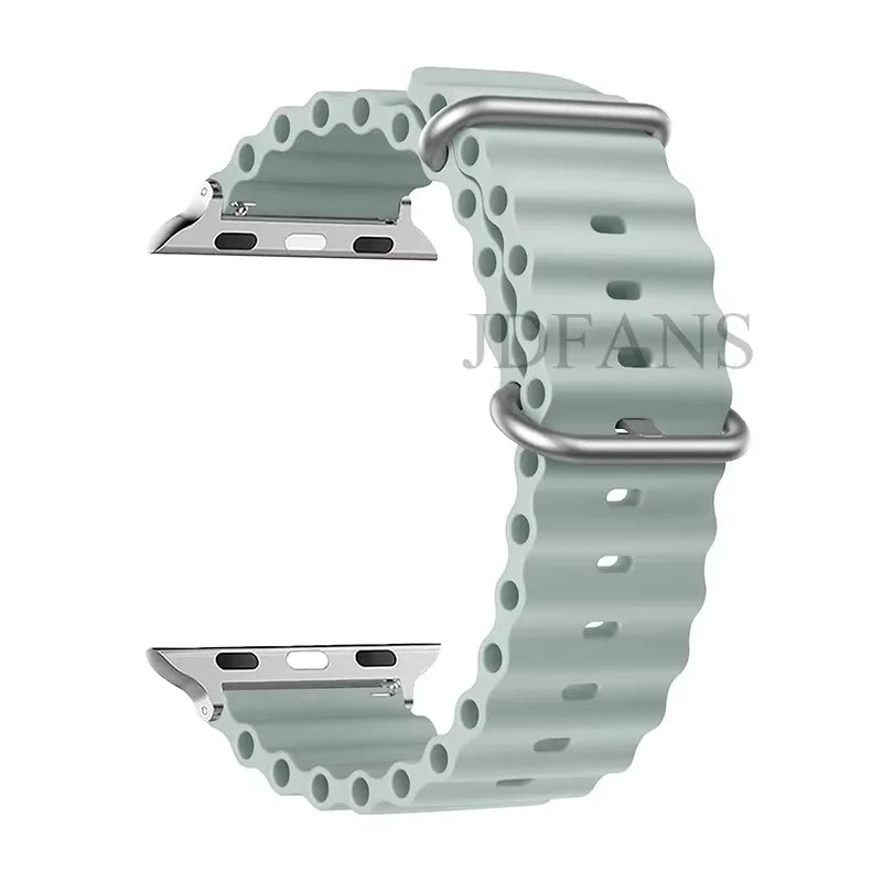 Strap For Apple watch ultra band 49mm 44mm 45mm 41mm 40mm 38mm 44 45 mm 1:1 Original Ocean belt iWatch series 9 10 8 7 se bands
