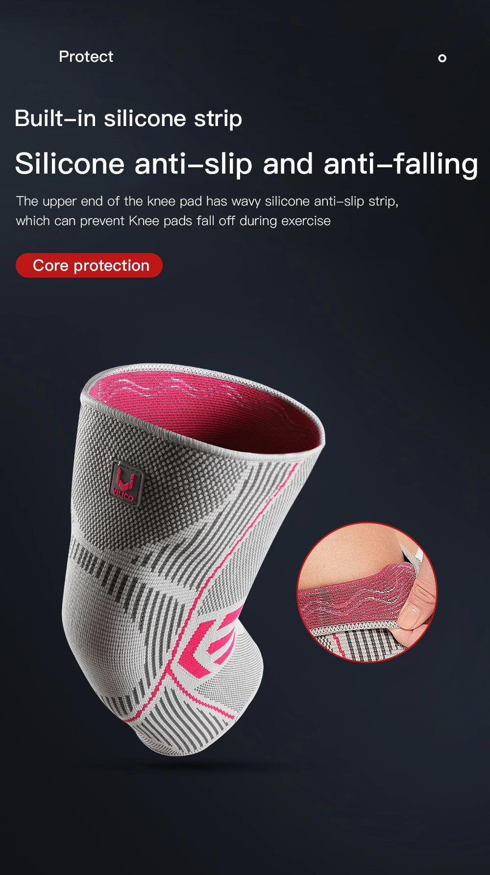 1PCS Fitness Running Cycling Knee Support Braces Elastic Nylon Sport Compression Knee Pad Sleeve for Basketball Volleyball