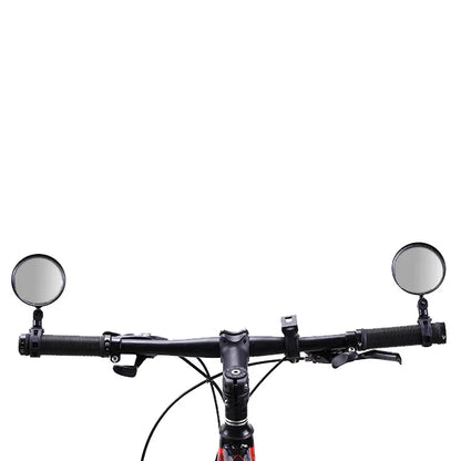 2pcs Adjustable Rotate Bicycle Auxiliary Rearview Mirror Handlebar Mount Wide-Angle Convex Cycling Rear View Mirrors Accessories