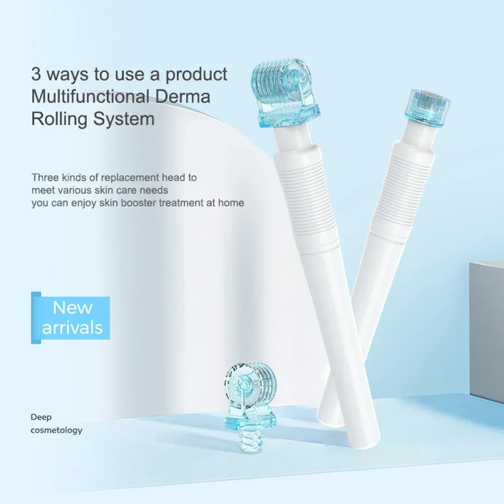 3in1 S1 Derma Roller Stamp Microneedle Dermastamp 49pin 64pin 112pin Replace Head Cartridge Tips Needle Beauty Skin Care 0.2mm