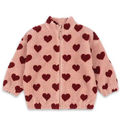 2026 KS Brand Winter Baby Girls Boys Lambswool Cherry Jackets Kids Clothes Boys Sequin Cartoon Outerwear Children's Coats 1-9Yrs