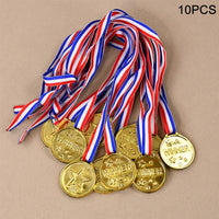 10Pcs Gold Medal